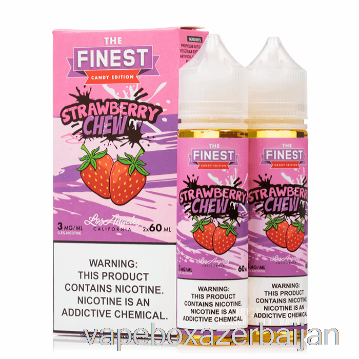 E-Juice Vape Strawberry Chew - The Finest Candy Edition - 120mL 3mg